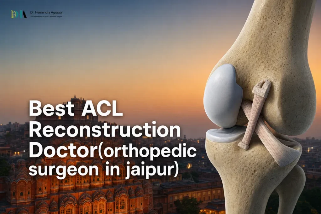 Illustrated knee anatomy cover for orthopedic surgeon in jaipur